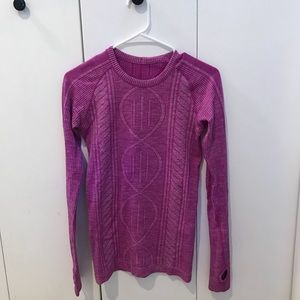 magenta lululemon long sleeve